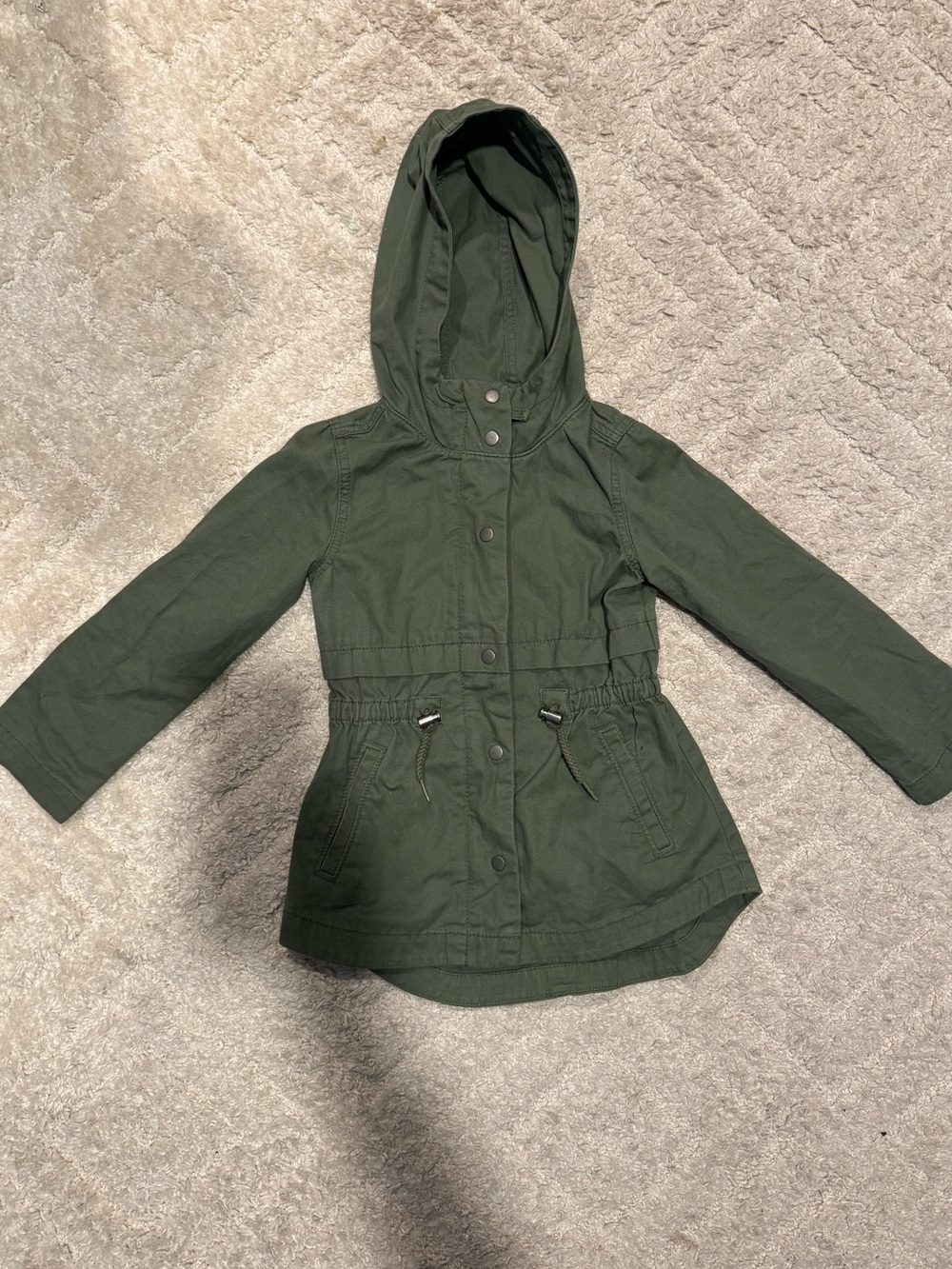 Old Navy Hooded Anorak Jacket - Olive EUC size 5